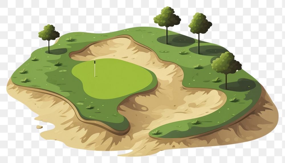 PNG Outdoors sports golf landscape. AI generated Image by rawpixel.