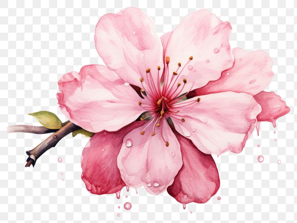 PNG Blossom flower cherry petal transparent background