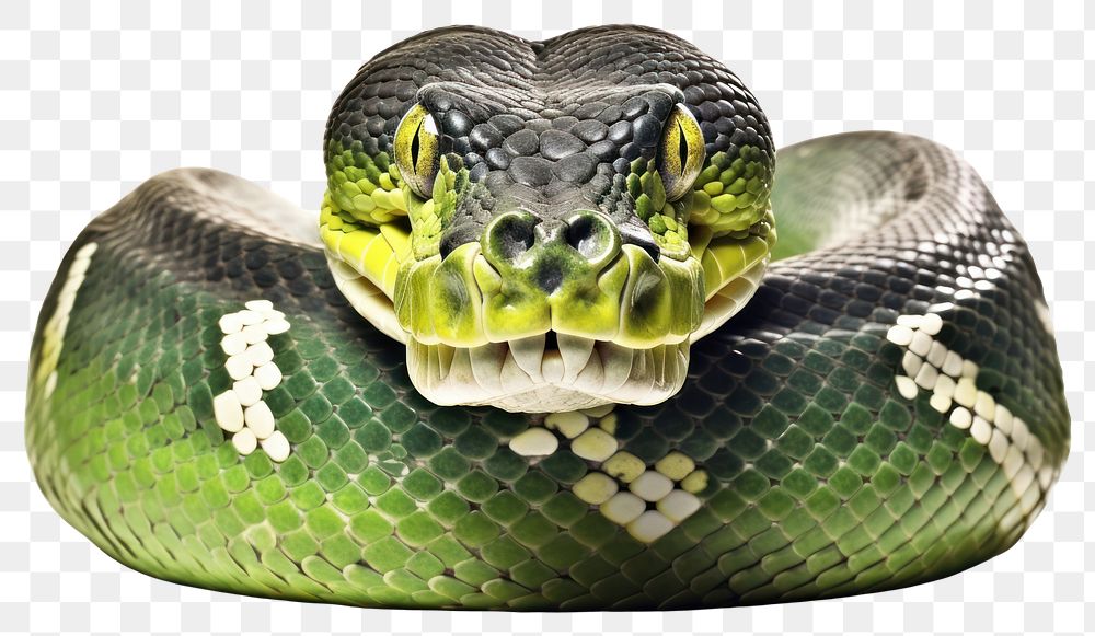 PNG Snake reptile animal green. AI generated Image by rawpixel.