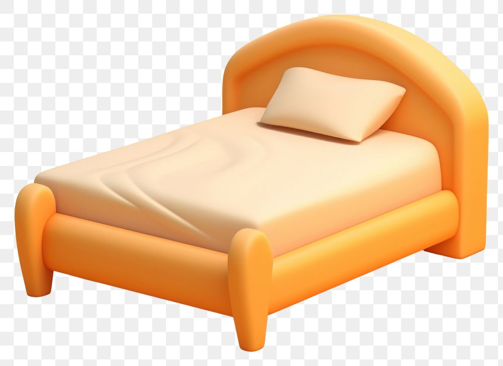 PNG Bed furniture chair comfortable. AI generated Image by rawpixel.