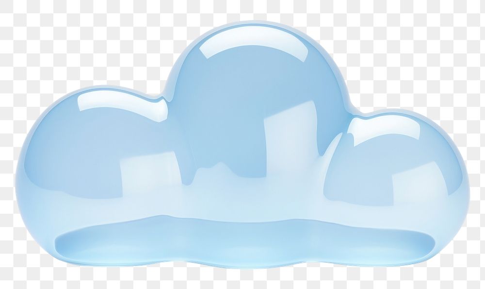 PNG Cloud transparent reflection turquoise. AI generated Image by rawpixel.