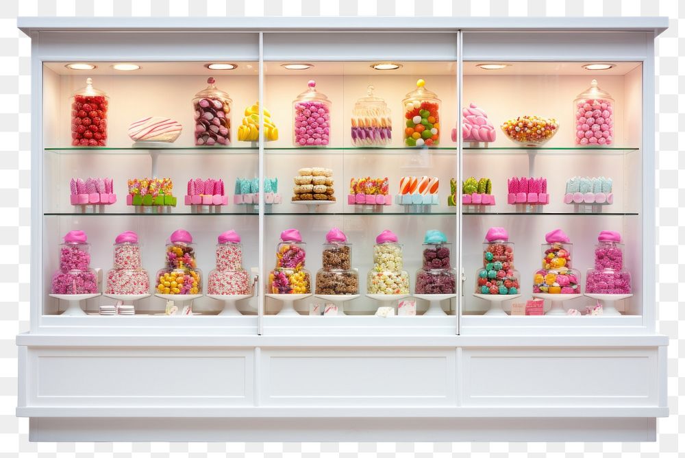 PNG Candy food shop white background. AI generated Image by rawpixel.