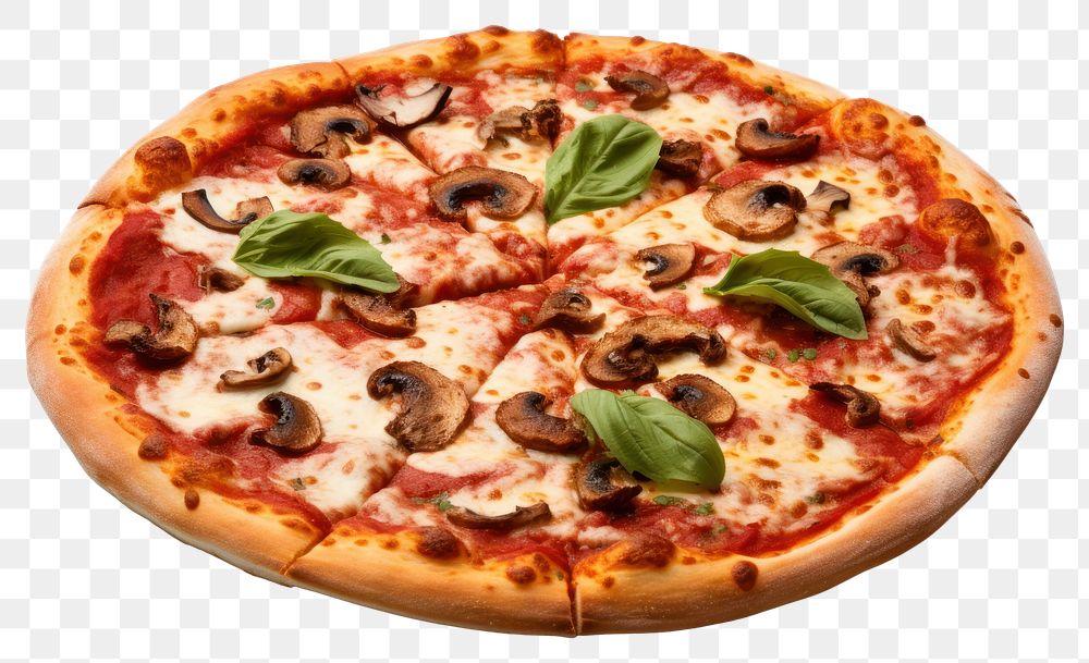 PNG Pizza food transparent background mozzarella. AI generated Image by rawpixel.