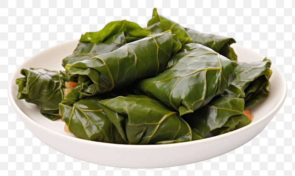 PNG Vegetable spinach plate plant. AI generated Image by rawpixel.