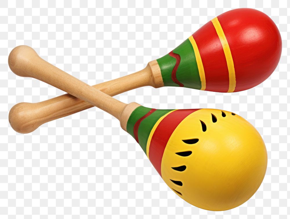 PNG Maraca transparent background yellow ball. AI generated Image by rawpixel.