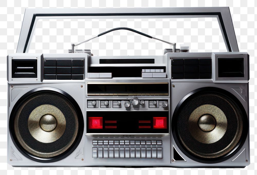 PNG Radio electronics boombox stereo. AI generated Image by rawpixel.