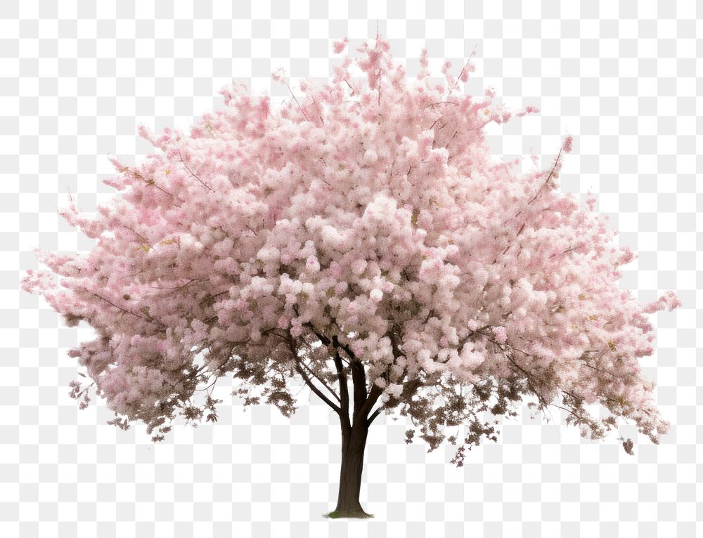 PNG Flower tree blossom cherry transparent background