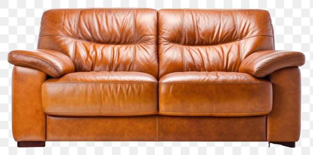 PNG Furniture armchair leather sofa transparent background