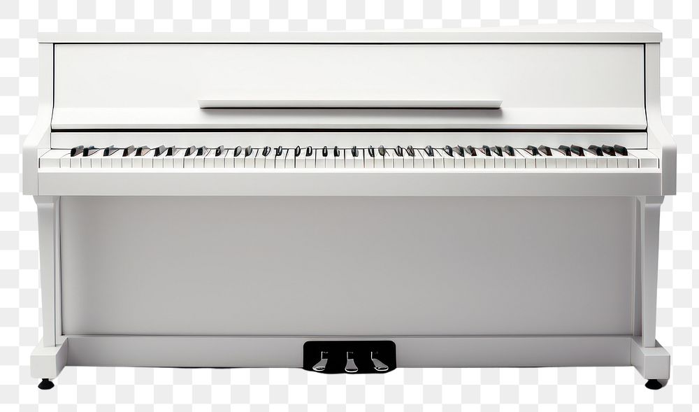 PNG Piano keyboard white white background. AI generated Image by rawpixel.