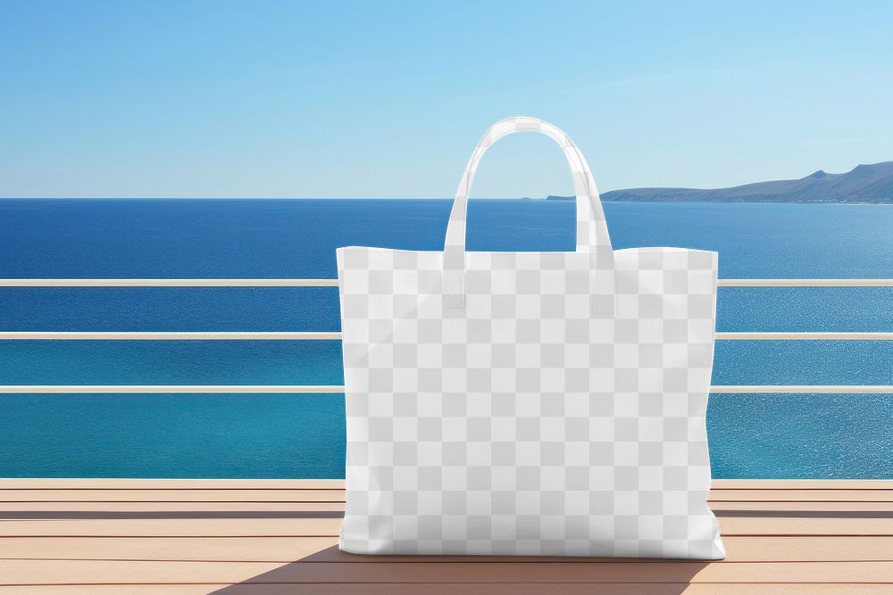 Outdoor handbag png, transparent mockup