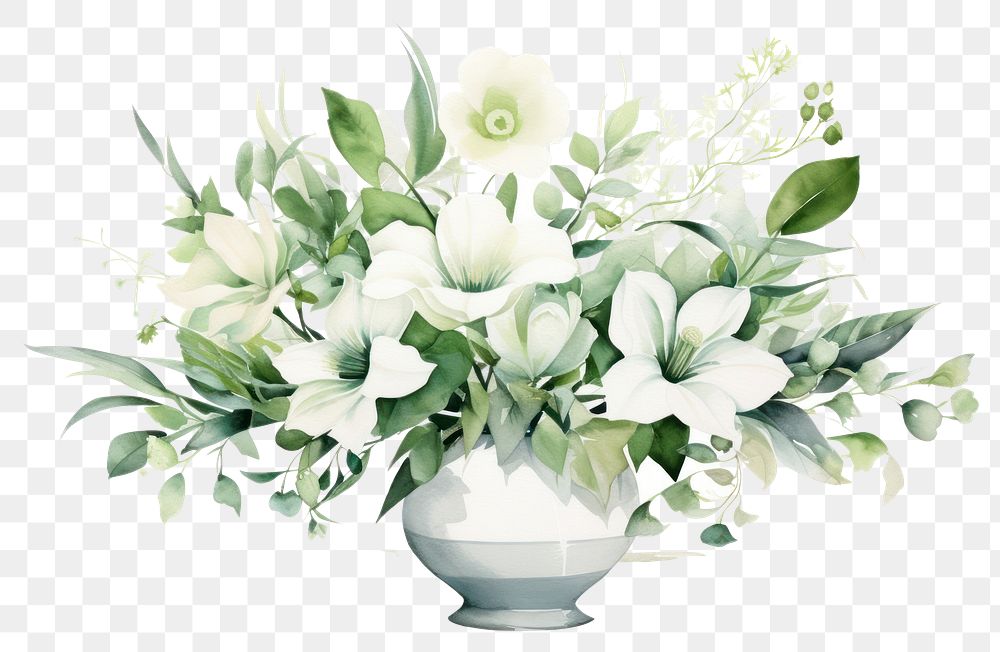 PNG Flower plant centrepiece decoration. AI generated Image by rawpixel.
