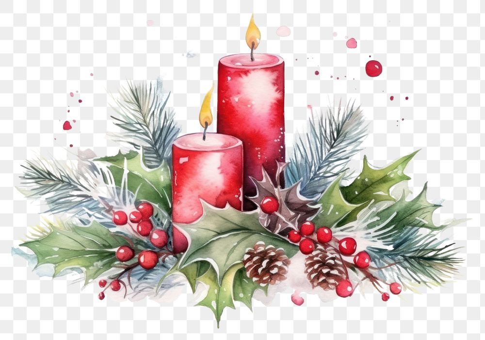 PNG Christmas graphics pattern candle