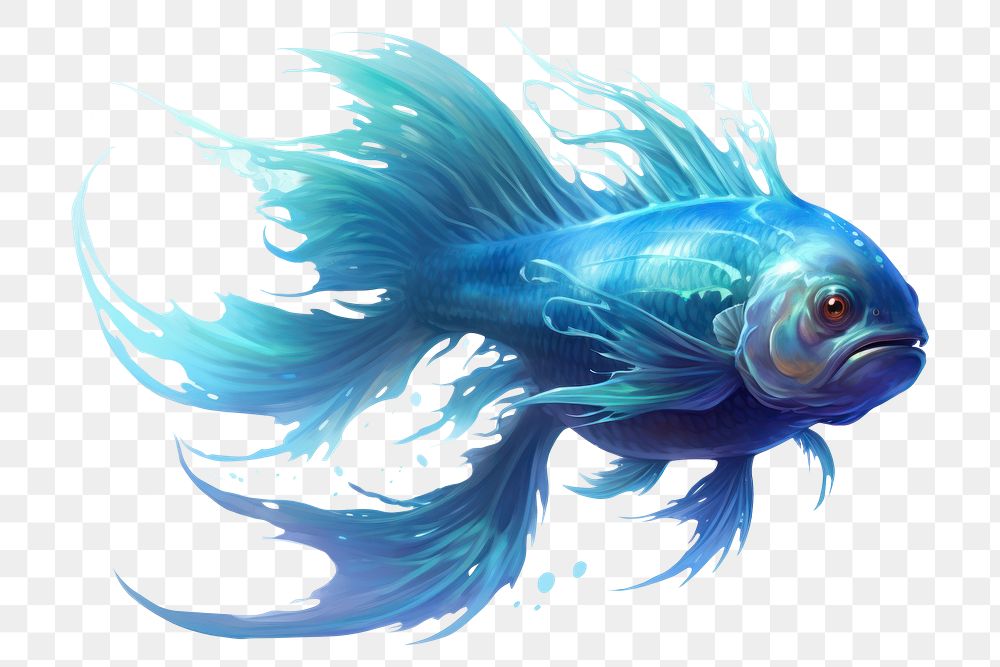 Aquarium animal fish underwater. AI generated Image by rawpixel.