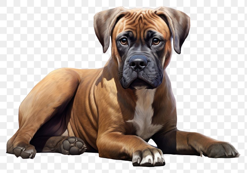 PNG Dog bulldog mammal animal. AI generated Image by rawpixel.