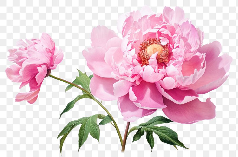 PNG Peony blossom flower plant. 