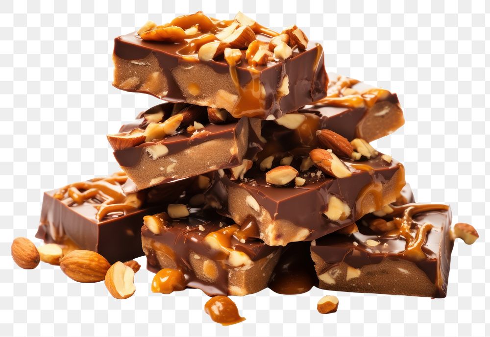 PNG Toffee chocolate dessert fudge. AI generated Image by rawpixel.
