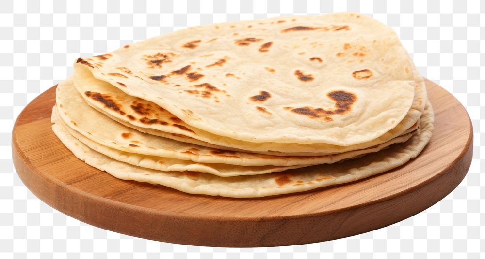 PNG Tortilla pancake bread plate. AI generated Image by rawpixel.