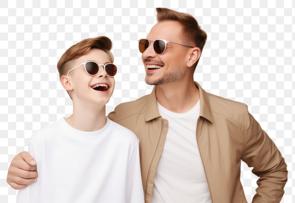 PNG Sunglasses cheerful laughing father. AI generated Image by rawpixel.