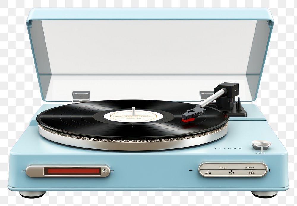 PNG White background electronics gramophone technology. AI generated Image by rawpixel.