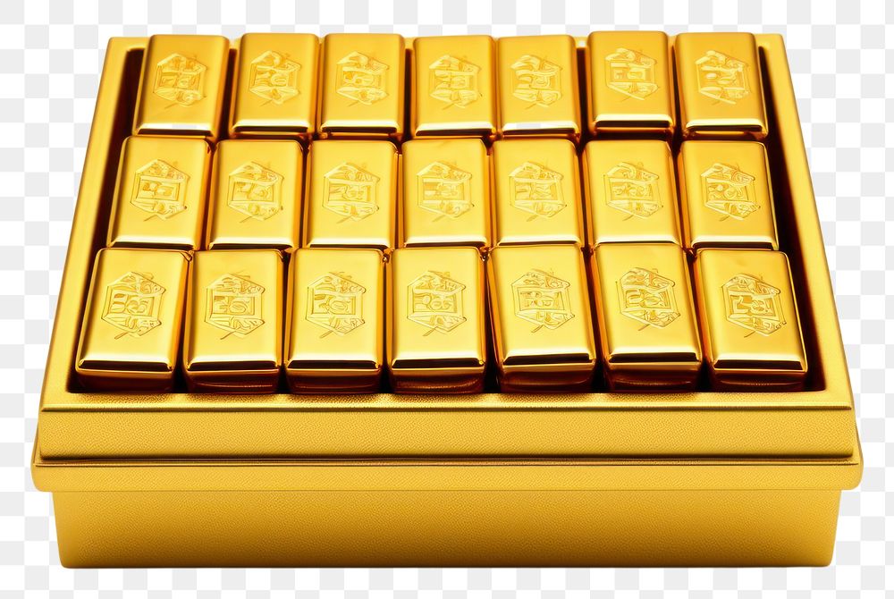 PNG Gold bars  rectangle chocolate. 