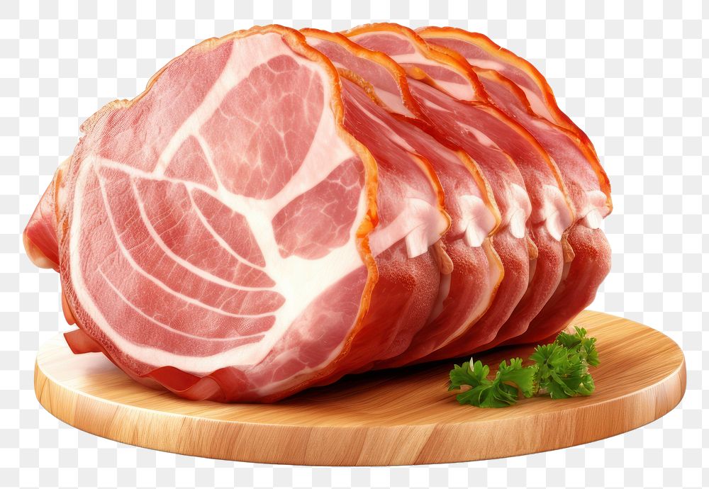 PNG Ham meat food pork. AI generated Image by rawpixel.