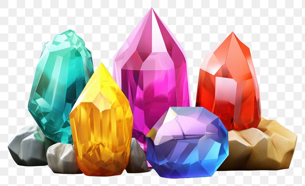 PNG Crystal gemstone jewelry art. AI generated Image by rawpixel.