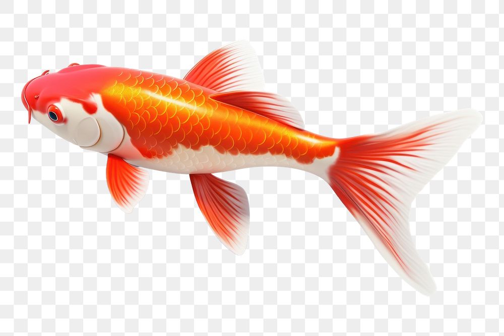 PNG Goldfish animal carp koi. AI generated Image by rawpixel.