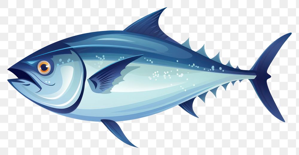 PNG Tuna fish animal white background seafood. AI generated Image by rawpixel.