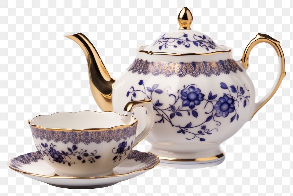 PNG Drink cup porcelain teapot. 