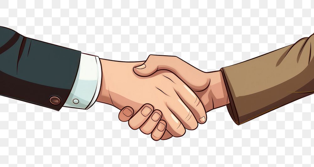 PNG Handshake agreement appliance greeting. AI generated Image by rawpixel.