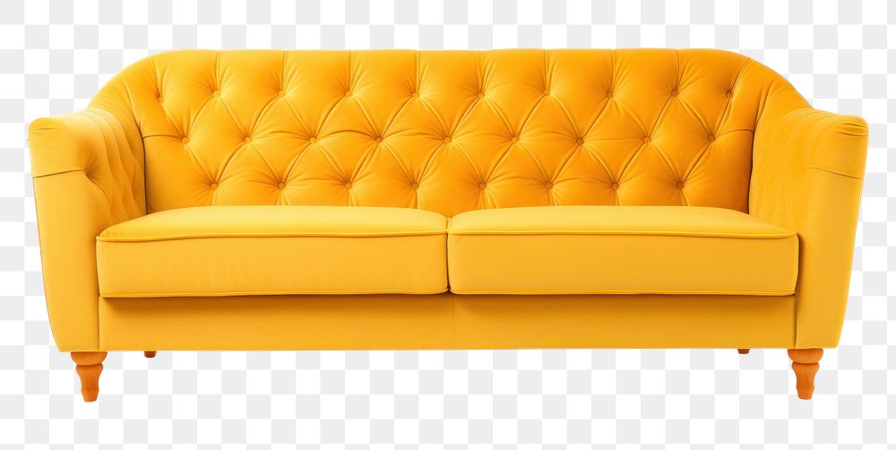 PNG Furniture sofa white background comfortable. 