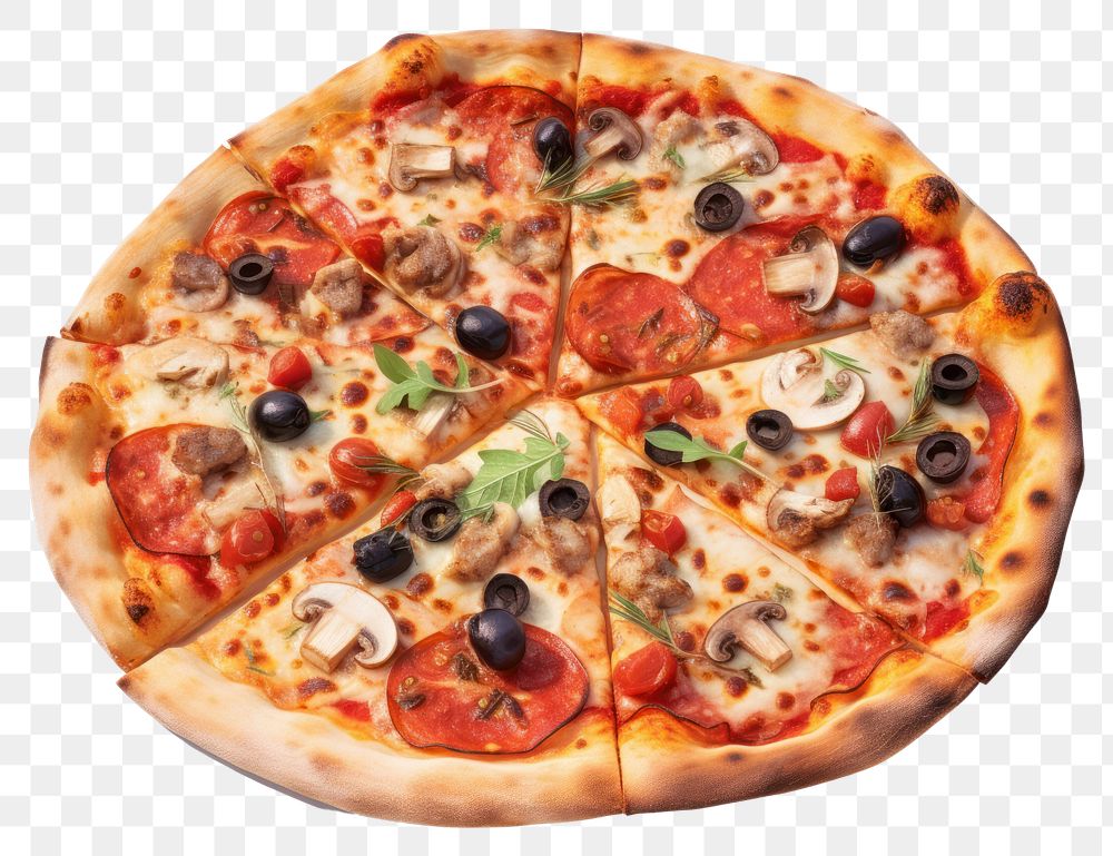 PNG Pizza olive food  