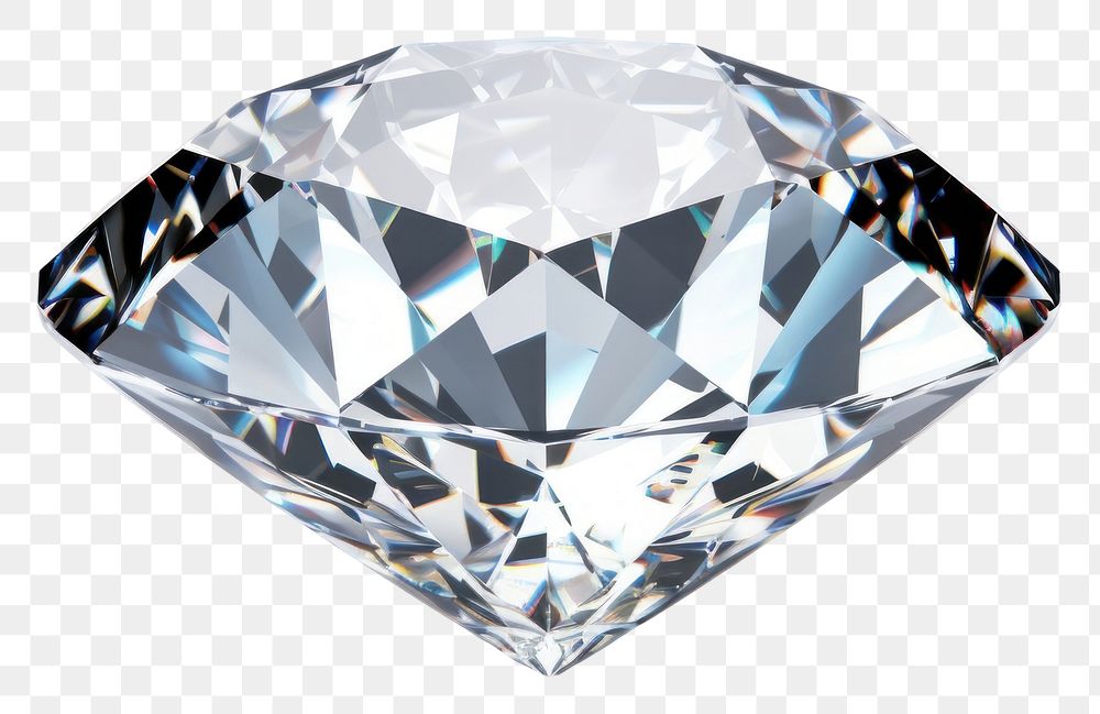 PNG Dazzling diamond gemstone jewelry white background