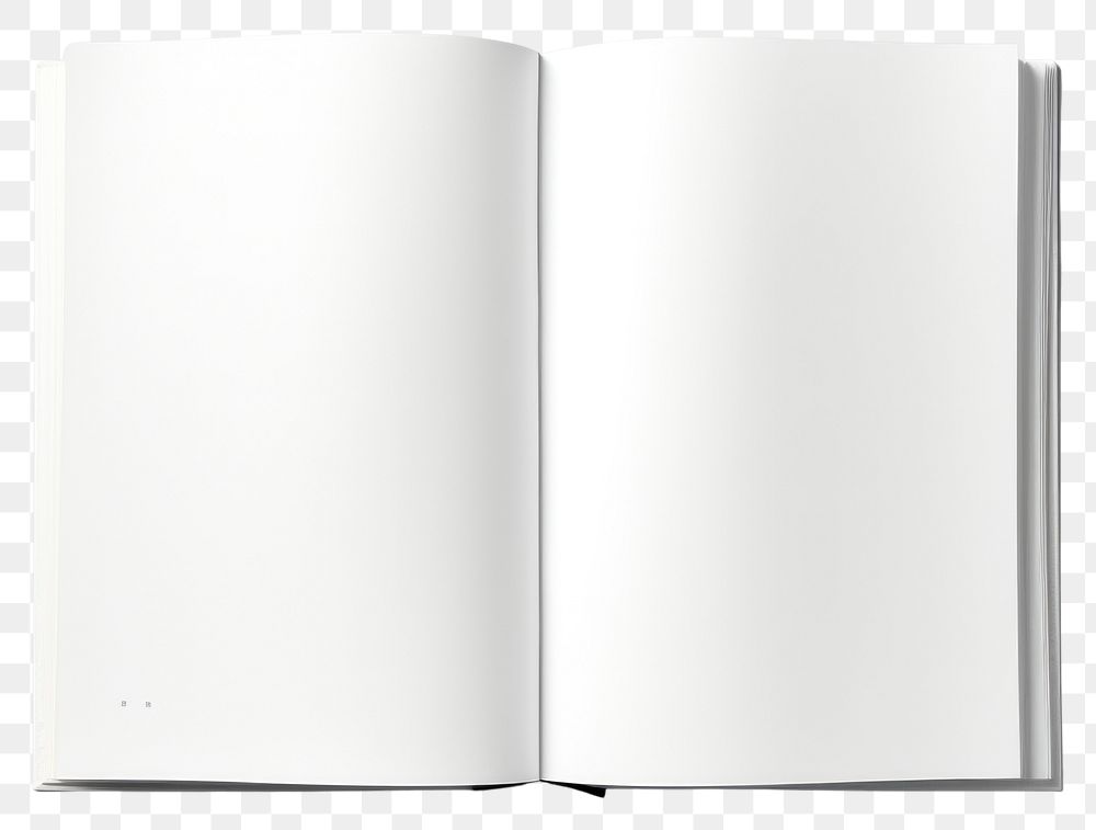 PNG Blank opened book publication paper white. AI generated Image by rawpixel.