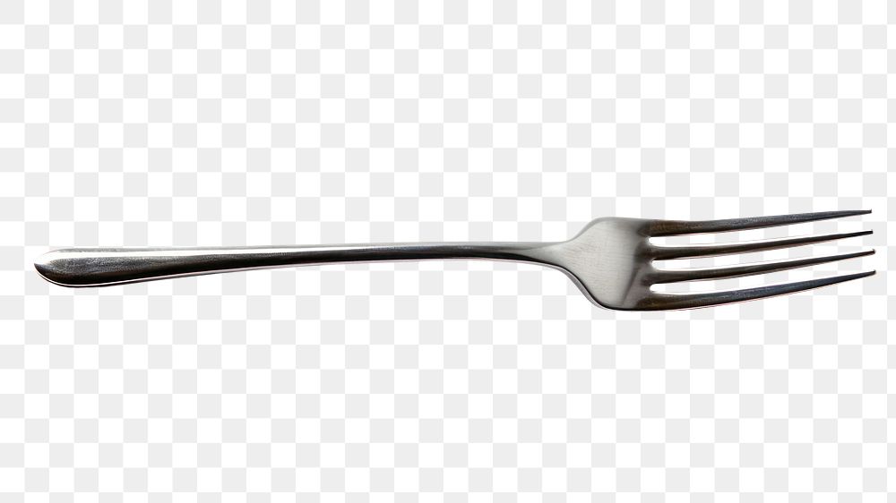 PNG Fork metal white background silverware. AI generated Image by rawpixel.