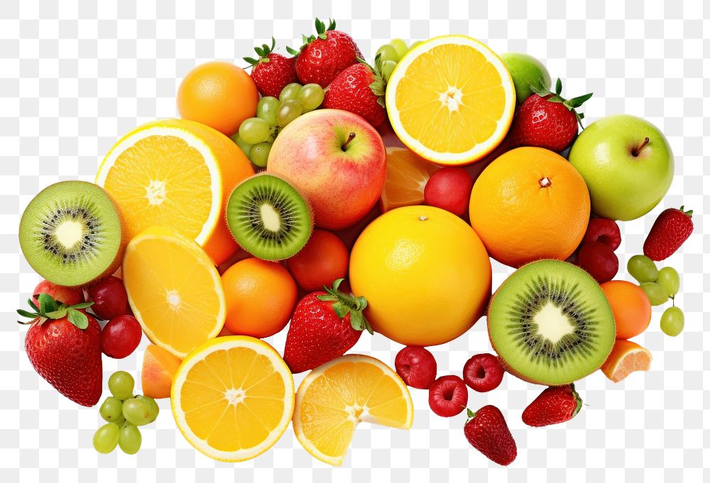 PNG Fruit strawberry grapefruit lemon. AI generated Image by rawpixel.