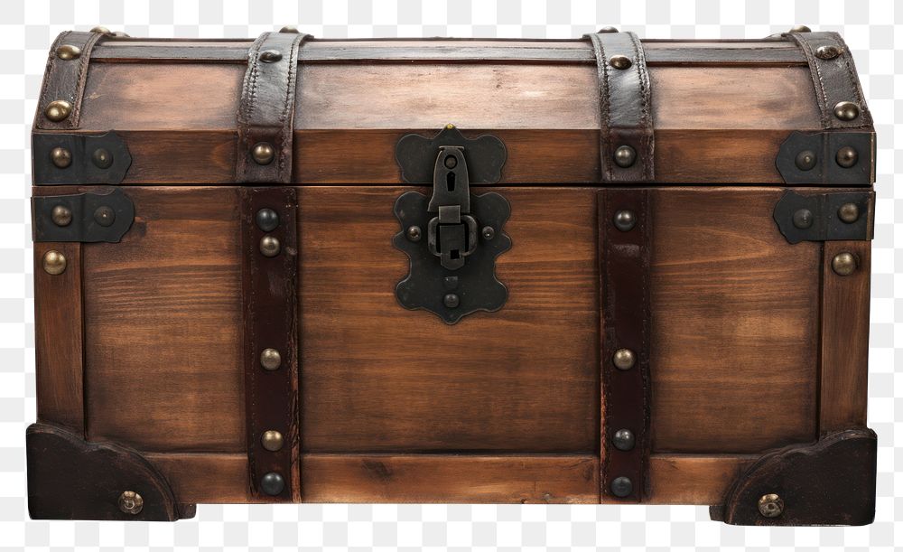 PNG Wood  briefcase container. 