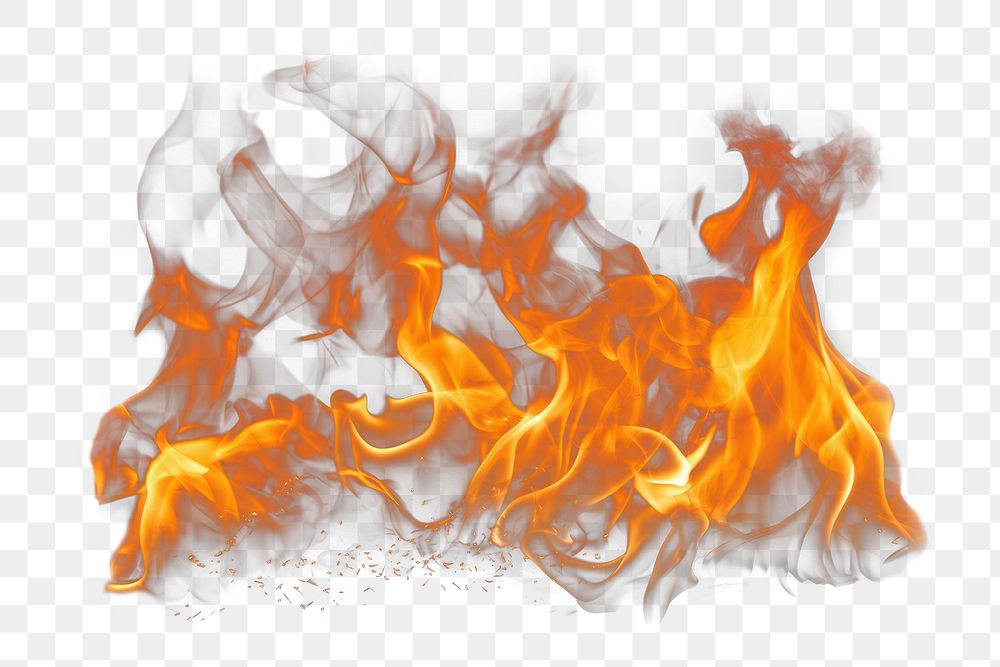 PNG isolated fire effect, transparent background AI generated image by rawpixel
