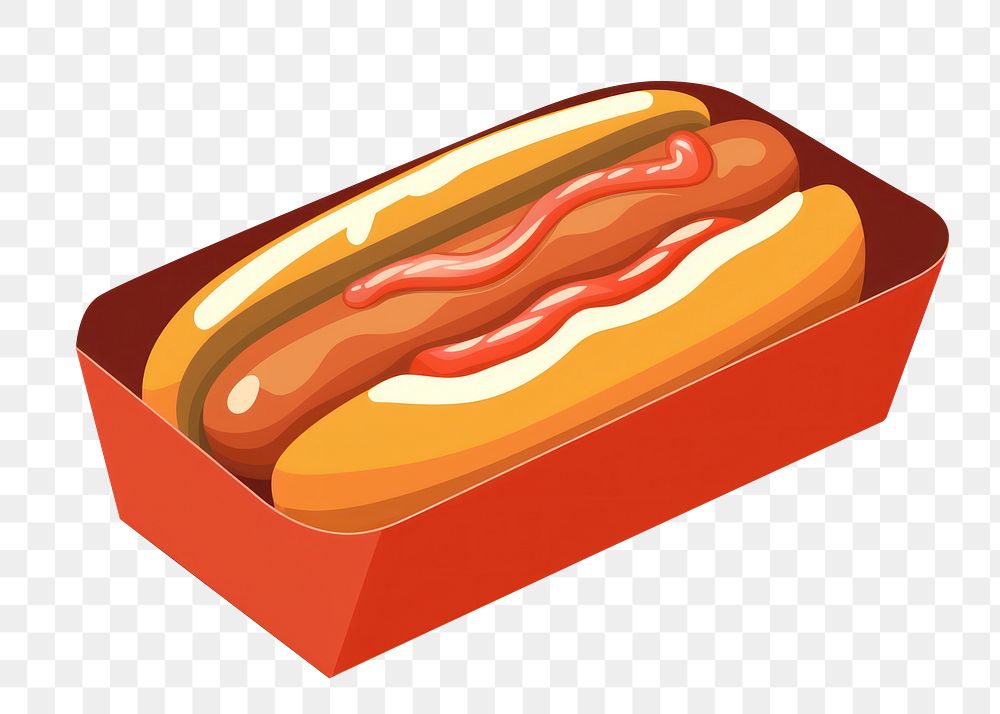 PNG Hot dog ketchup food bratwurst freshness. AI generated Image by rawpixel.