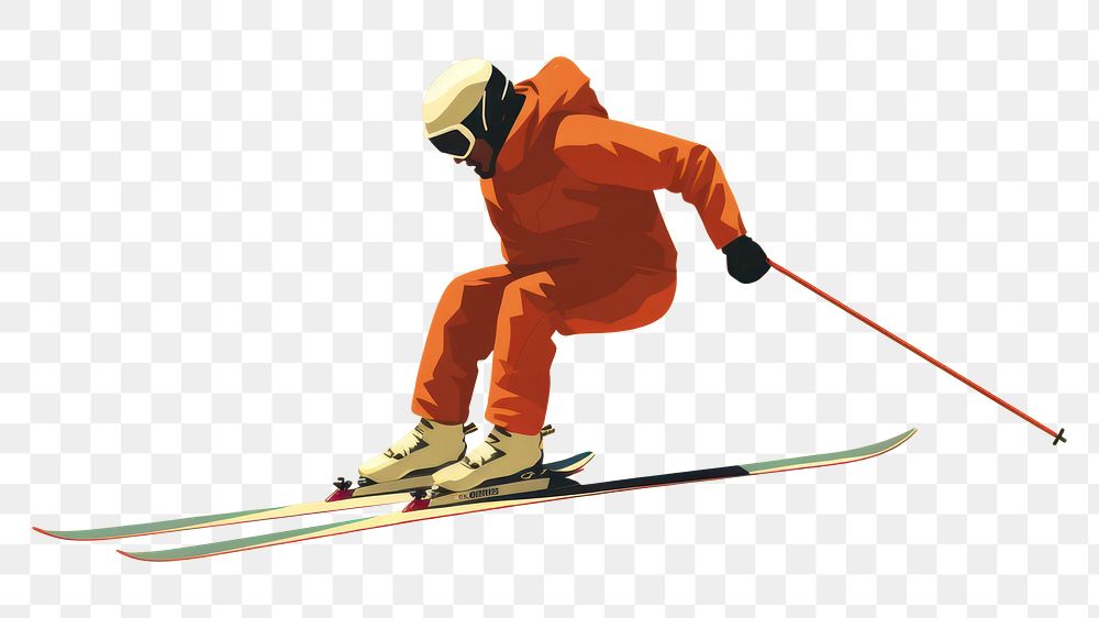PNG Man Skiing Jumping skier skiing recreation jumping. AI generated Image by rawpixel.