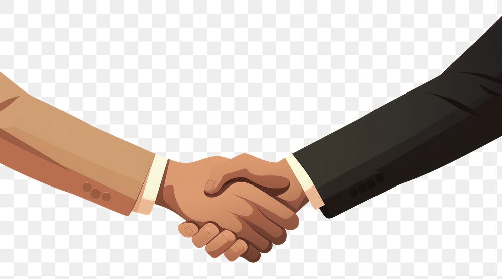 PNG Handshake togetherness agreement appliance. AI generated Image by rawpixel.