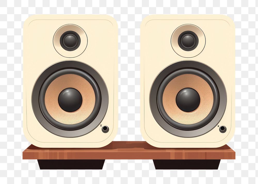 PNG Speakers electronics wood loudspeaker. AI generated Image by rawpixel.