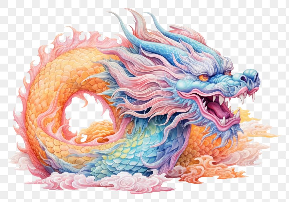 PNG Chinese dragon drawing creativity cartoon