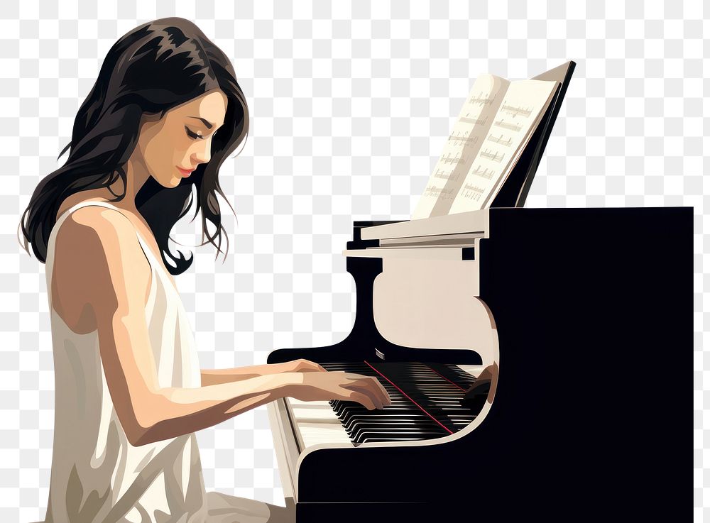 PNG Piano music keyboard musician. AI generated Image by rawpixel.