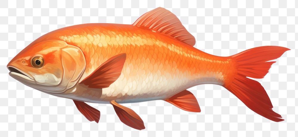 PNG Fish goldfish animal underwater. AI generated Image by rawpixel.