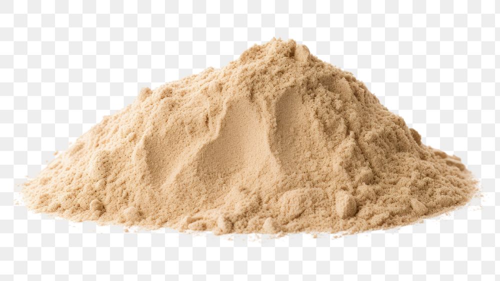 PNG Dry beach sand powder white background ingredient. AI generated Image by rawpixel.