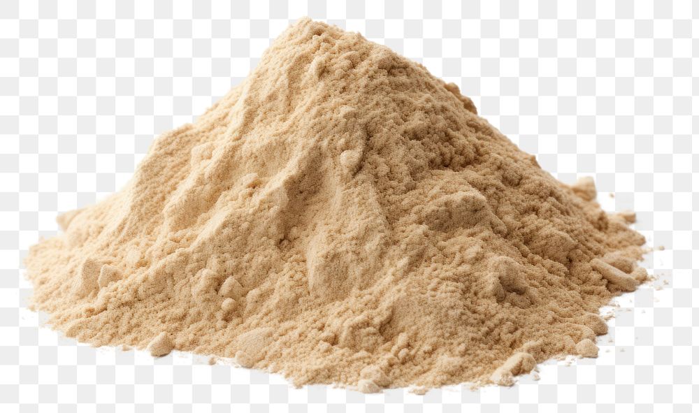 PNG Dry beach sand powder heap white background. AI generated Image by rawpixel.