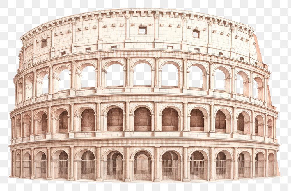 PNG Colosseum architecture colosseum building. AI generated Image by rawpixel.
