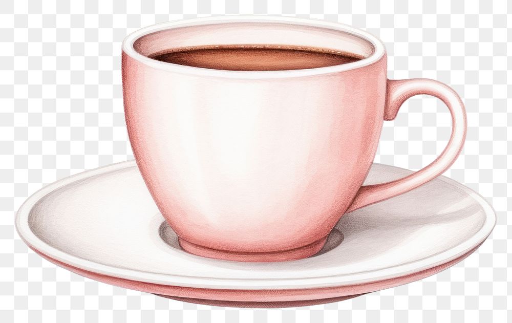 PNG Coffee cup saucer drink mug. 