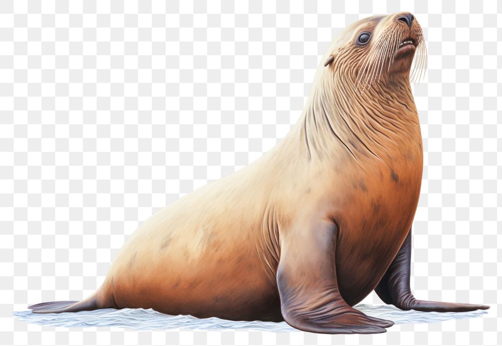 PNG Sea lion animal mammal seal. AI generated Image by rawpixel.